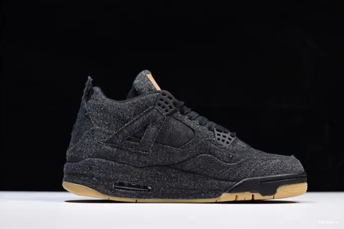 Rep TBK Air Jordan x 'black' Levi's 4 AO2571-001 0501